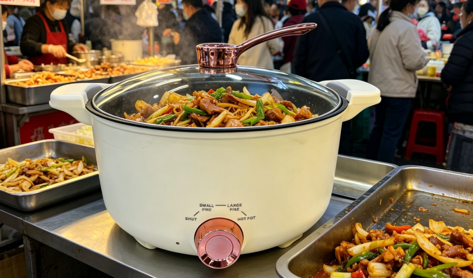 Multifunction Electric Pressure Cooker Non-Stick Electric Pot | Fry Steam Boil Rice Cooker Electric Frying Pan For Home Dormitory Office