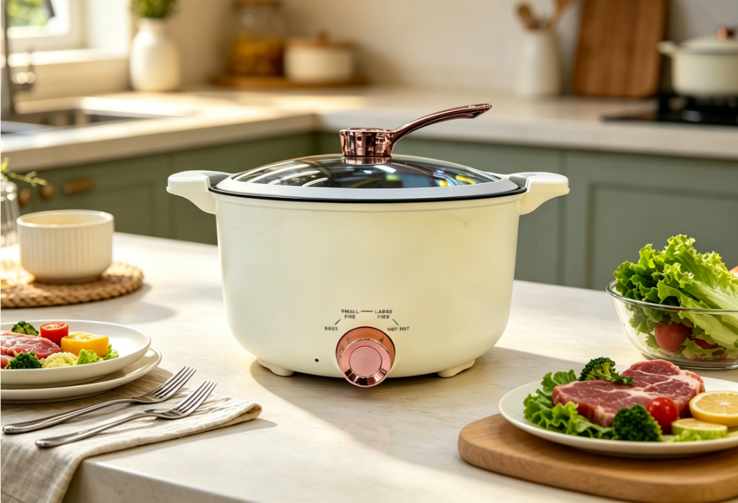 Multifunction Electric Pressure Cooker Non-Stick Electric Pot | Fry Steam Boil Rice Cooker Electric Frying Pan For Home Dormitory Office