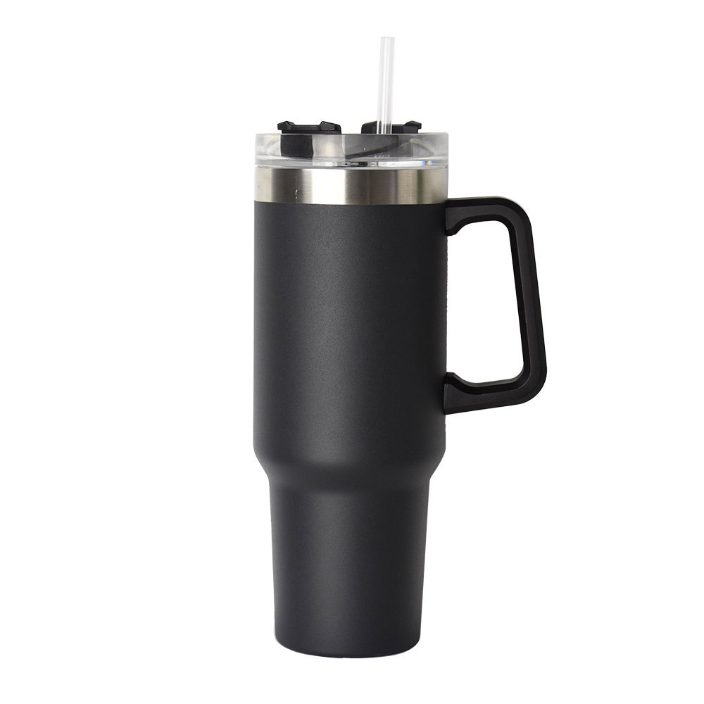 Water Cup | Insulated Stainless Steel Cup | Shaker Bottle | Large Capacity with Handle | Travel Mug | With Lid & Straw | Dishwasher Safe | Fits Car Cup Holders