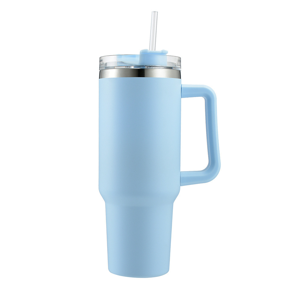 Water Cup | Insulated Stainless Steel Cup | Shaker Bottle | Large Capacity with Handle | Travel Mug | With Lid & Straw | Dishwasher Safe | Fits Car Cup Holders