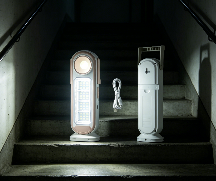 10W Rechargeable Portable LED Emergency Light 36 SMD LED Super Bright Handheld Flashlight for Camping Fishing Outdoor Indoor Lighting