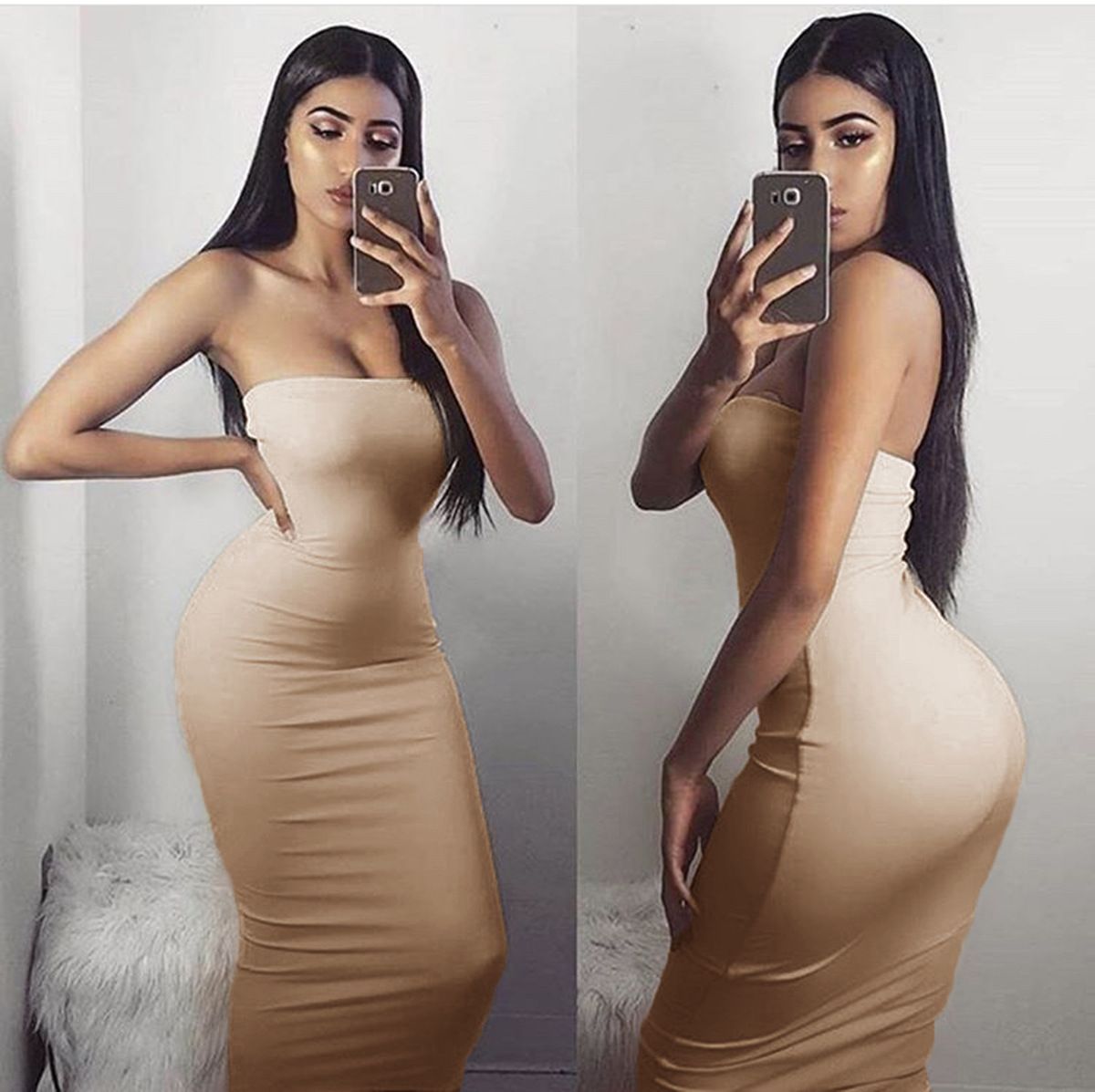 Sexy lady dress women long sleeveless Casual dress women's summer party dress