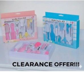 Baby Care Grooming Kit 10-in-1 Nursery Healthy Care Set – Blue | Infant Nail Clippers, Hair Brush, Comb, Scissors, Thermometer & Essential Baby Grooming Tools for Newborns & Toddlers ( care kit)