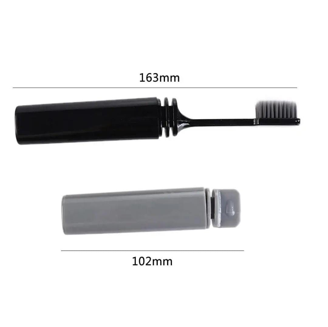 Portable Foldable Toothbrush with Travel Case – Compact Toothbrush for Camping, Hiking & Travel