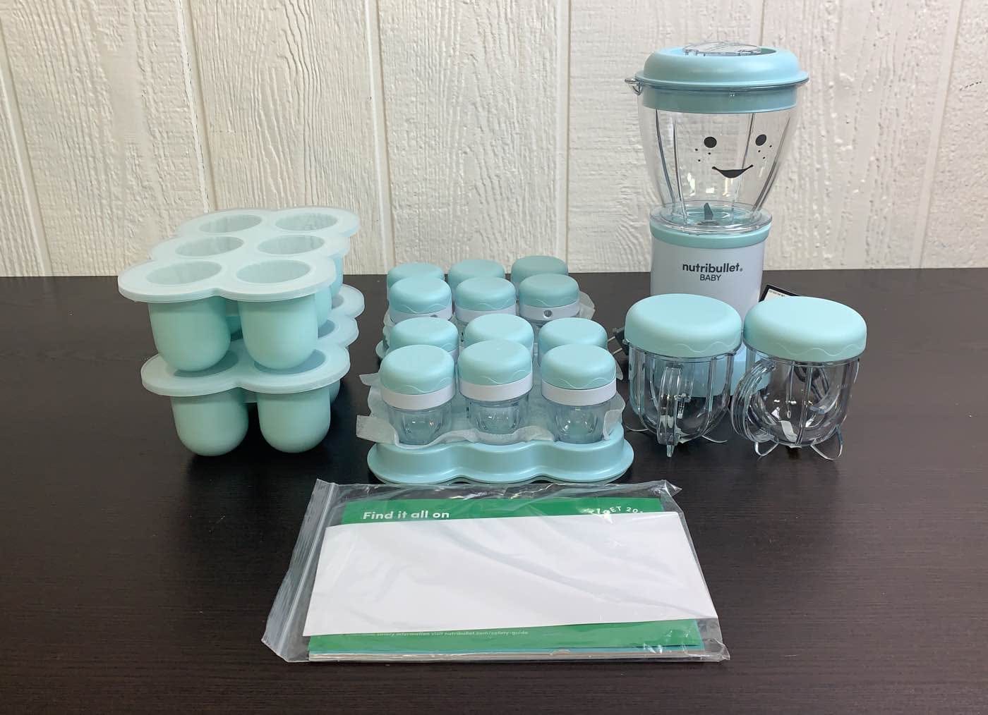 20-Piece Baby Nutri Bullet Food Preparation & Storage Set – Baby Food Maker, Blender & Storage Containers