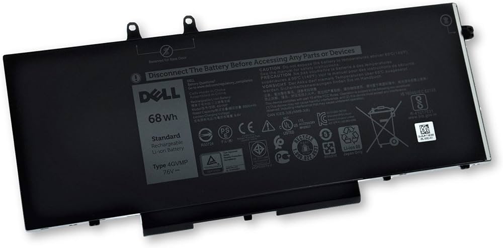 Genuine Dell 4GVMP Battery 68Wh 4-Cell for Latitude 5400 5410 5500 5510 Precision 3540 3550