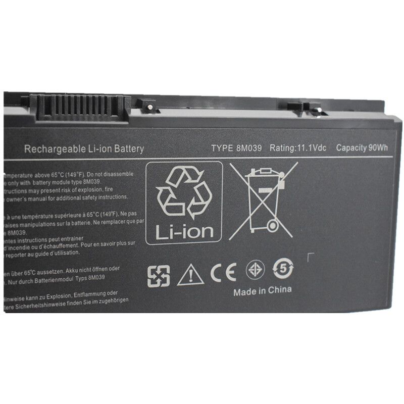 DELL 8M039 9-Cell Laptop Battery for Precision M6400 M6500 M4400 M2400 (87Wh/11.1V) Black