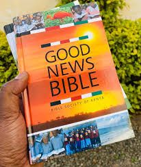 New Good news bible version. Made of quality paperwork Has an outer hard covering to protect your book from tearing. Written in a legible handwriting and in English