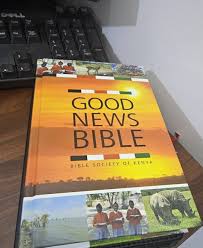 New Good news bible version. Made of quality paperwork Has an outer hard covering to protect your book from tearing. Written in a legible handwriting and in English