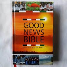 New Good news bible version. Made of quality paperwork Has an outer hard covering to protect your book from tearing. Written in a legible handwriting and in English