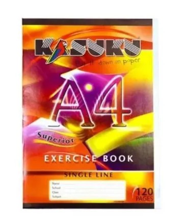 Kasuku A4 Exercise Books 120 Pages Each, 12 Books, High-Quality Paper for School and Office Use, Durable Cover, Smooth Writing, Pack of 12 – Mixed Edition