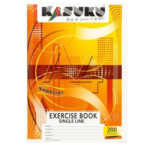 Kasuku A4 Exercise Books 120 Pages Each, 12 Books, High-Quality Paper for School and Office Use, Durable Cover, Smooth Writing, Pack of 12 – Mixed Edition