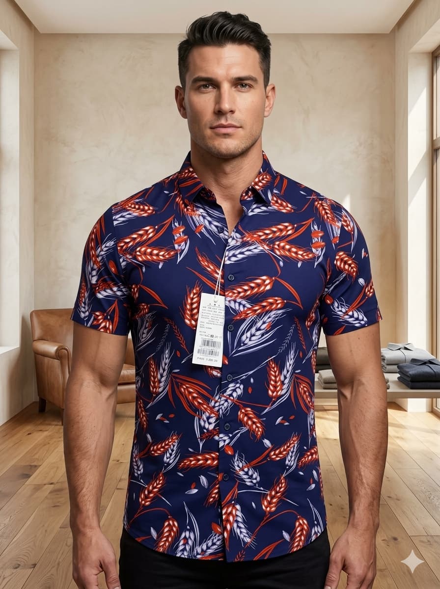New Arrivals !! original semi casual silk ,enjoy your modern silk shirt, for boy casual and formal Occasions
