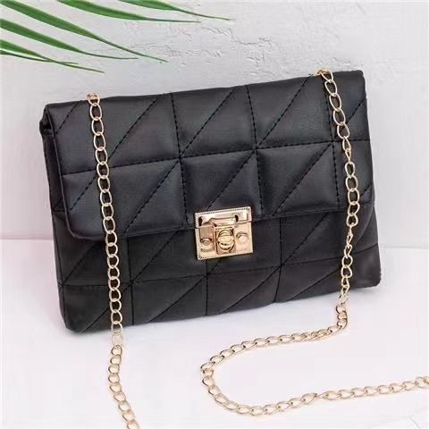 Ladies small Mini Shoulder Messenger Bag Sling bags Handbags Niche designs are popular this year Black Medium