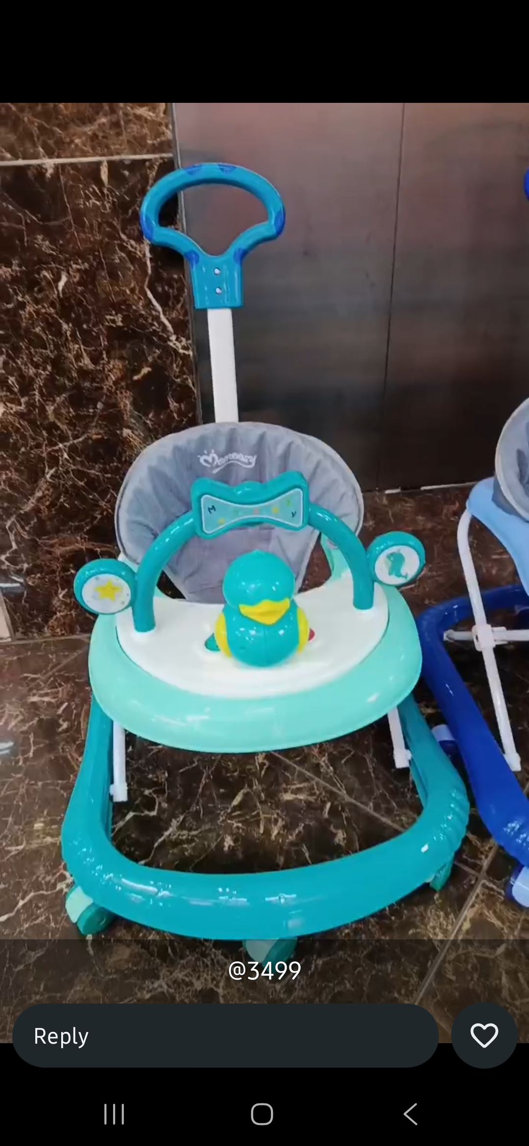 Momeasy 4-in-1 Baby Walker with Push Handle | Adjustable Height, Music & Activity Tray | Converts to Feeding Chair | Safe & Stable Infant Walker+FREE Batteries