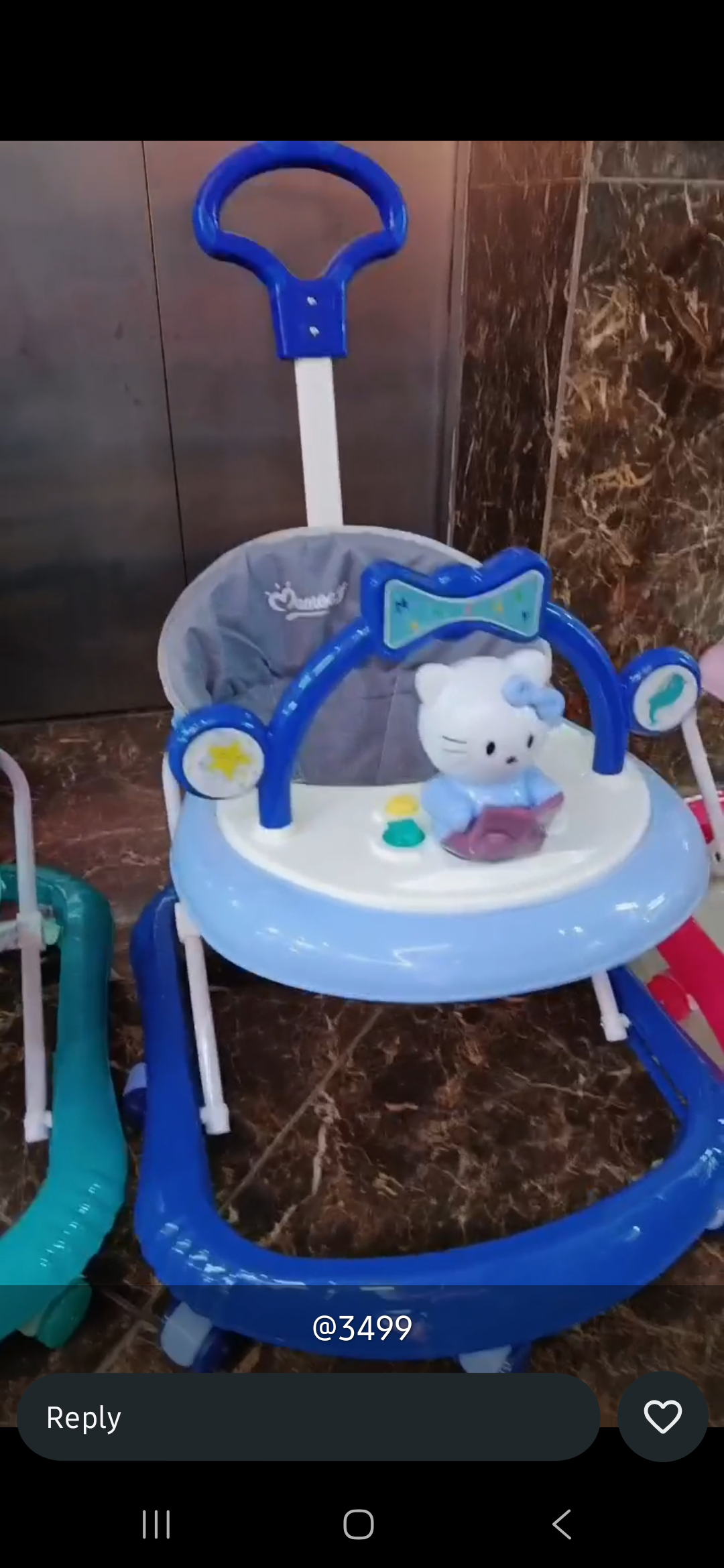 Momeasy 4-in-1 Baby Walker with Push Handle | Adjustable Height, Music & Activity Tray | Converts to Feeding Chair | Safe & Stable Infant Walker+FREE Batteries