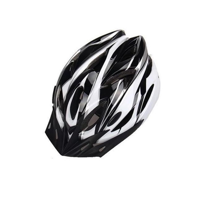 Cycling Helmet Blue Carbon Fiber Texture Split Mountain Bike