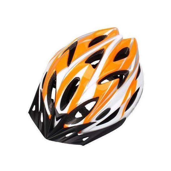 Cycling Helmet Blue Carbon Fiber Texture Split Mountain Bike