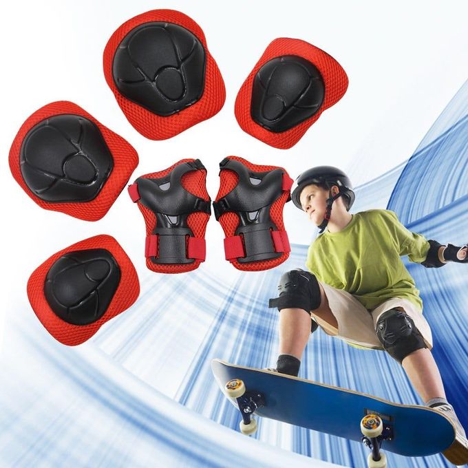 Kids Protective Gear Set - Knee Pads, Elbow Pads, and Wrist Guards for Skating, Cycling, Rollerblading, Scooter