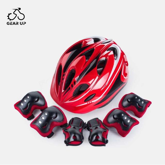 Kids Helmet With, Kneepads, Elbow/wrist Pads Guards