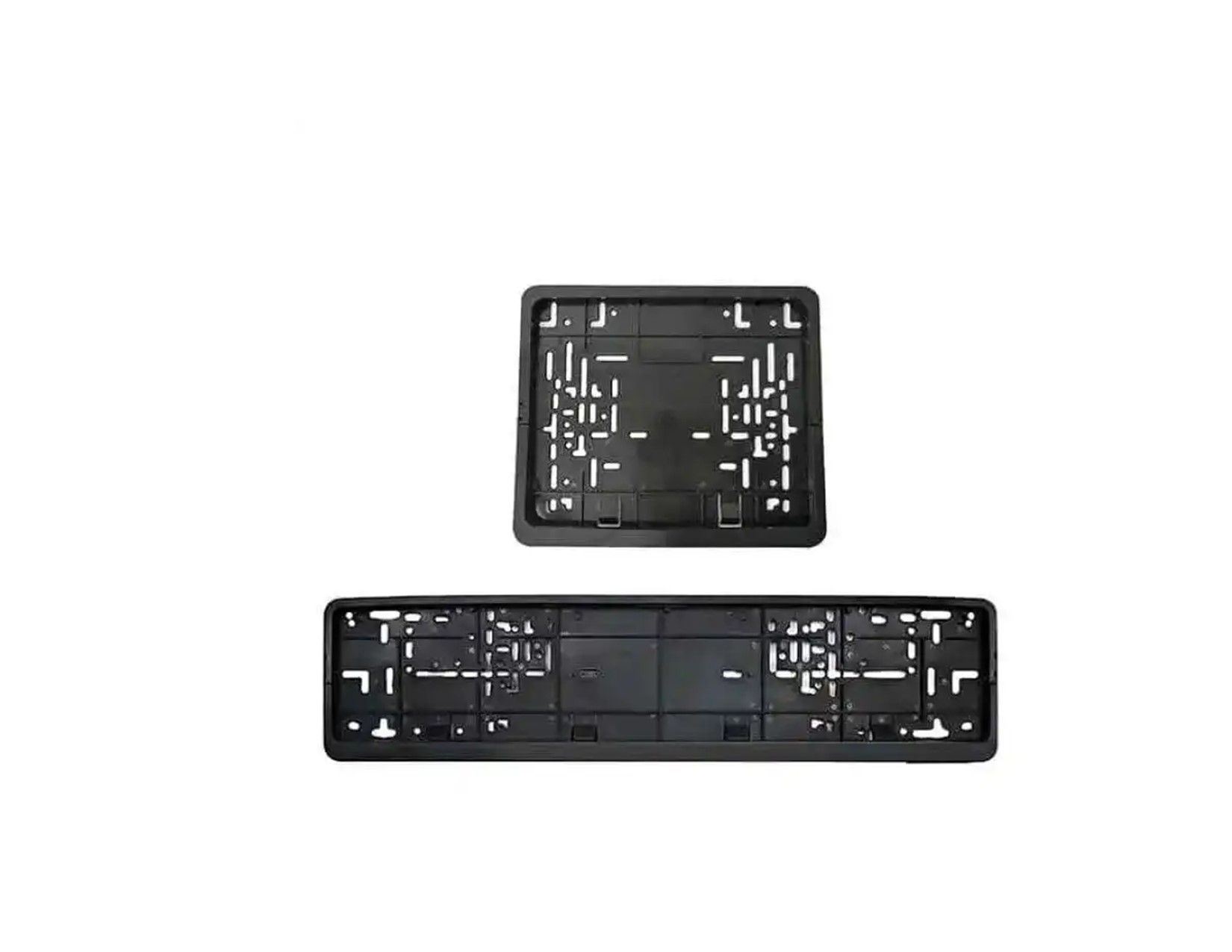 2pcs New Generation Plastic Carbon Fiber Number Plates Holders SET (Oblong+Square )