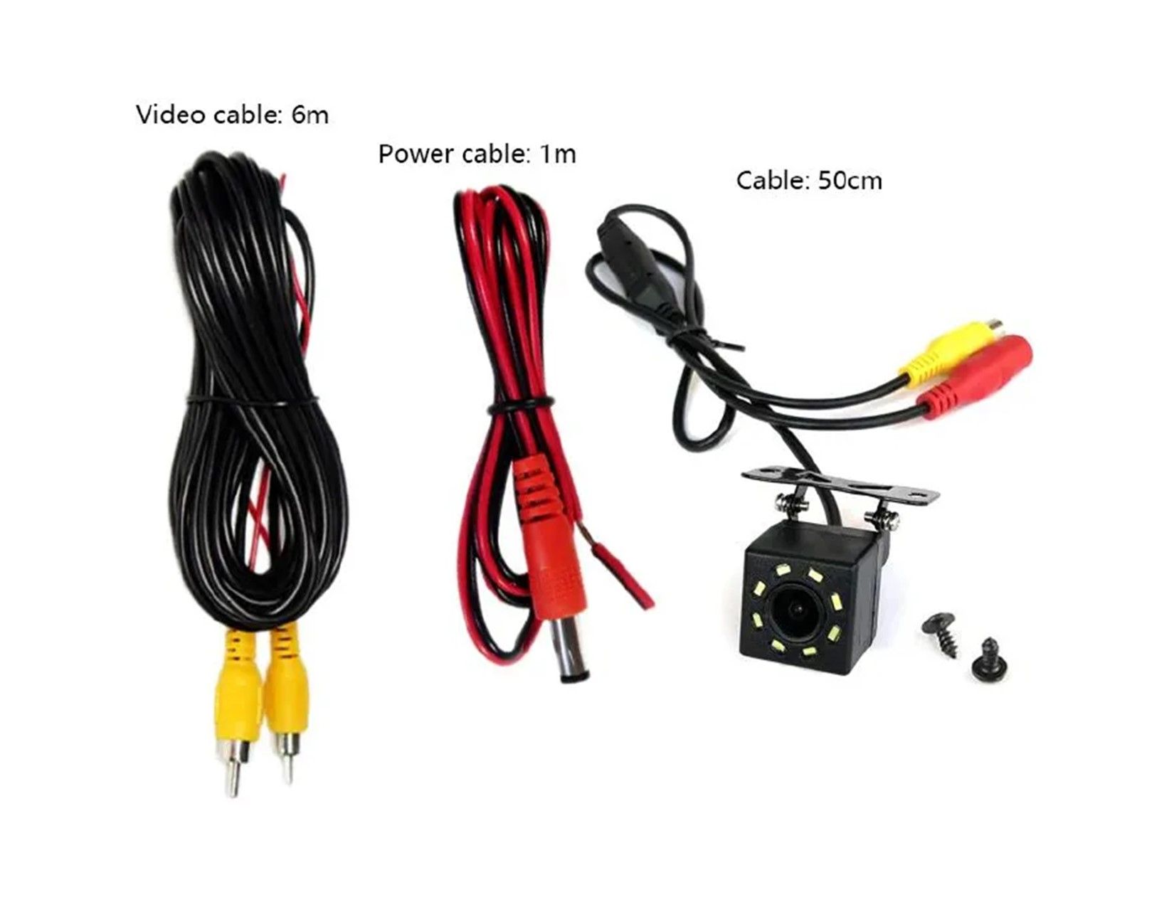 Car Rear View Camera LED Night Vision Reversing Automatic Parking Monitor CCD IP68 Waterproof 170 Degree High-Definition Image