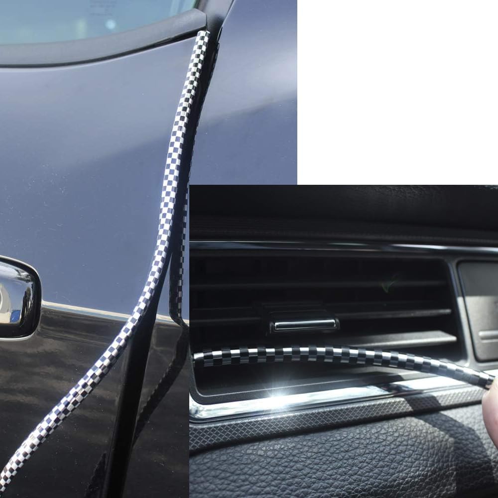15 Meters Silver Tone Car Door Edge Guard Molding Rubber Seal Trim Strip Scratch Protector Decor