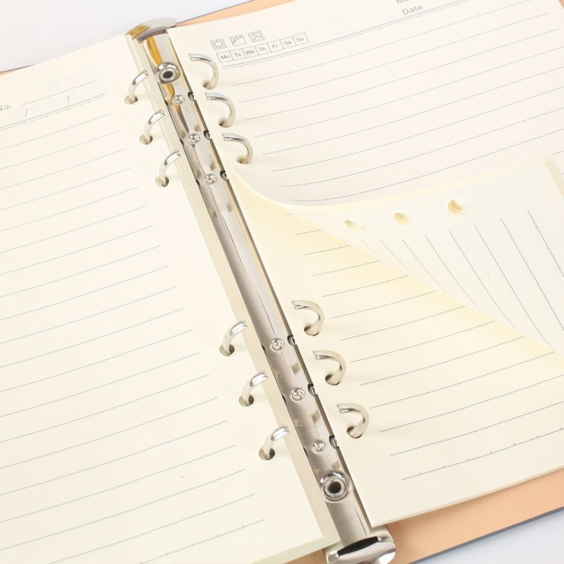 Loose-leaf notebook A5 thick notebook, loose-leaf B5 business diary, faux leather PU soft cover custom notebook