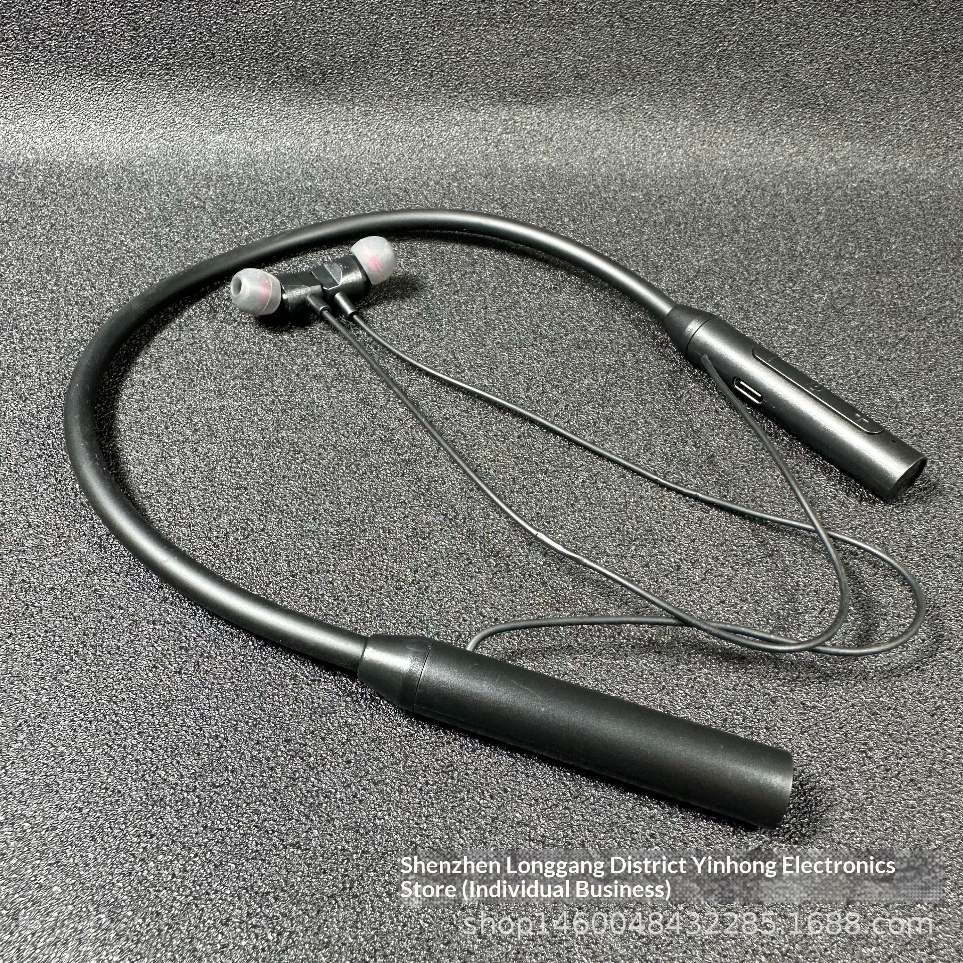 Ultra-long battery life neck-hanging dual-ear sports Bluetooth earphones, wireless in-ear stereo, compatible with mobile phones, neckband style
