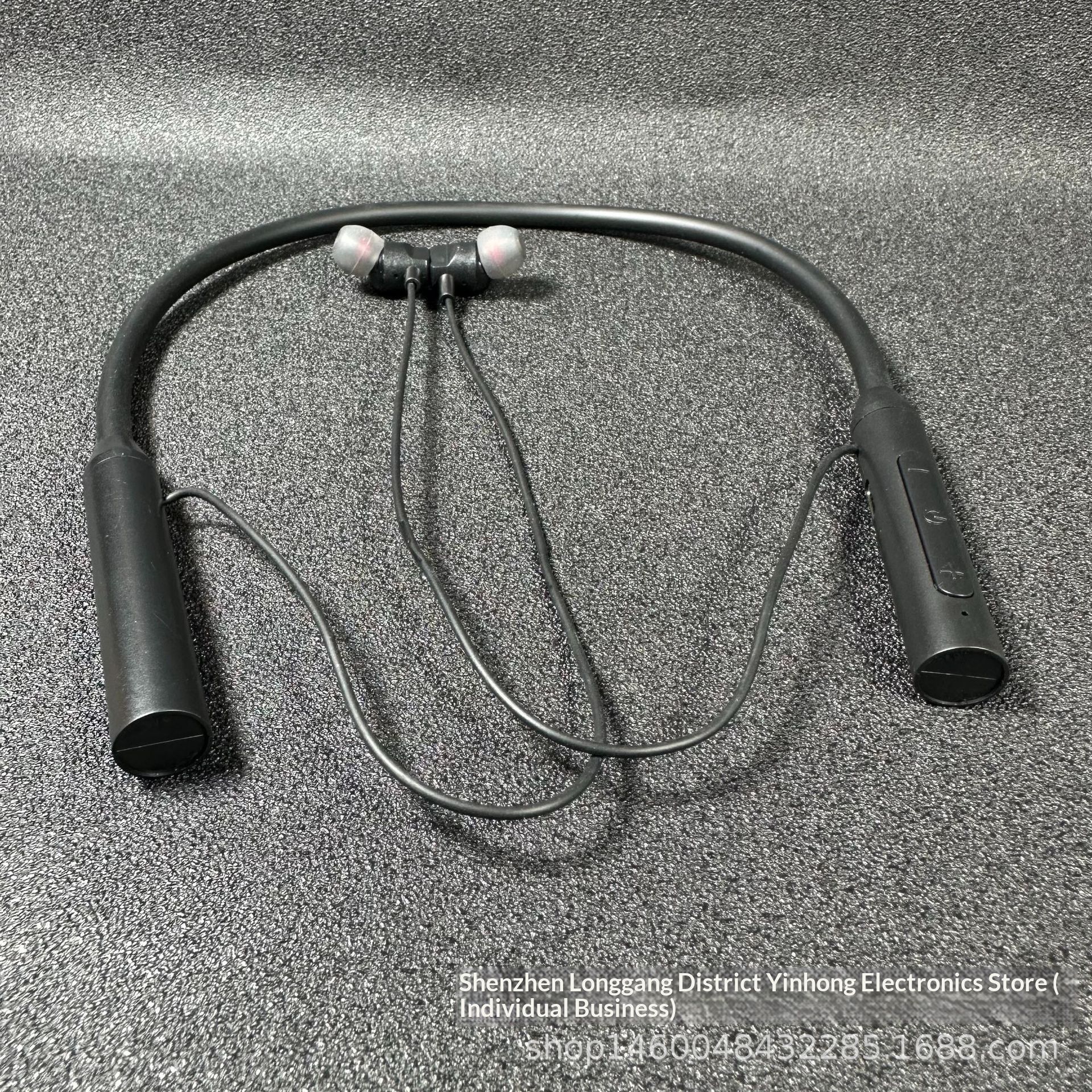 Ultra-long battery life neck-hanging dual-ear sports Bluetooth earphones, wireless in-ear stereo, compatible with mobile phones, neckband style