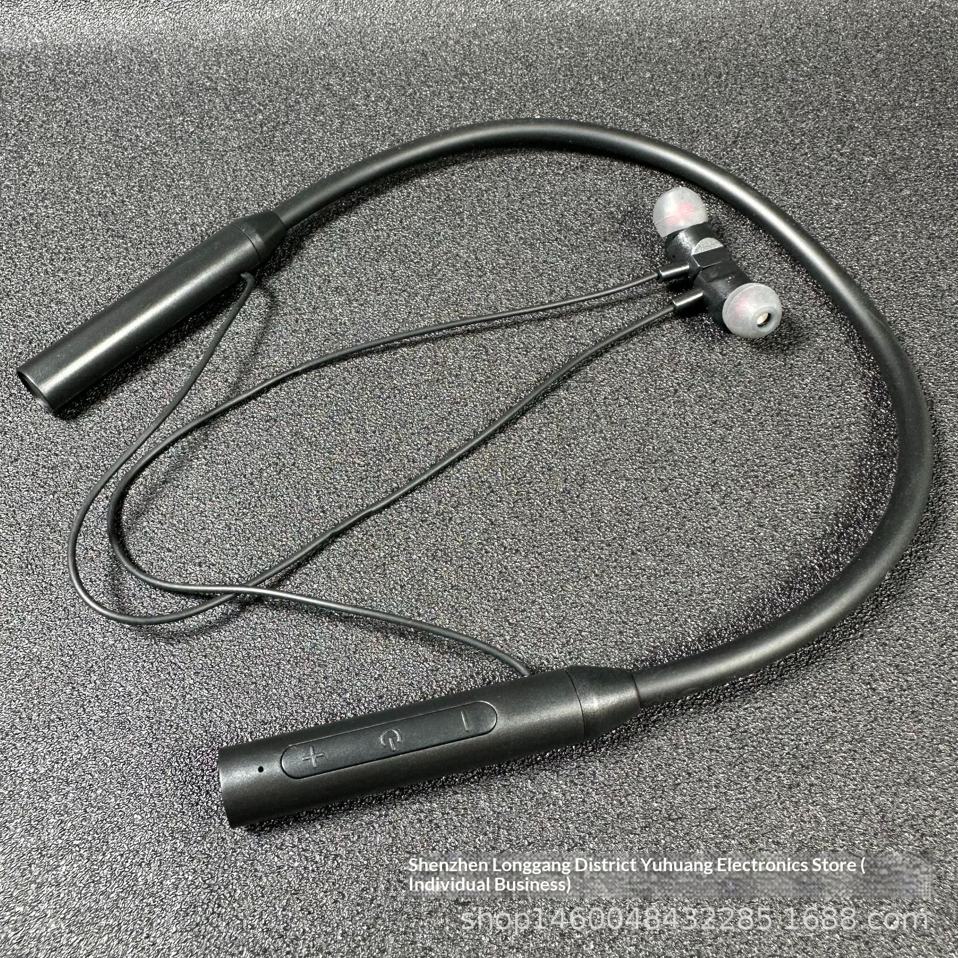 Ultra-long battery life neck-hanging dual-ear sports Bluetooth earphones, wireless in-ear stereo, compatible with mobile phones, neckband style
