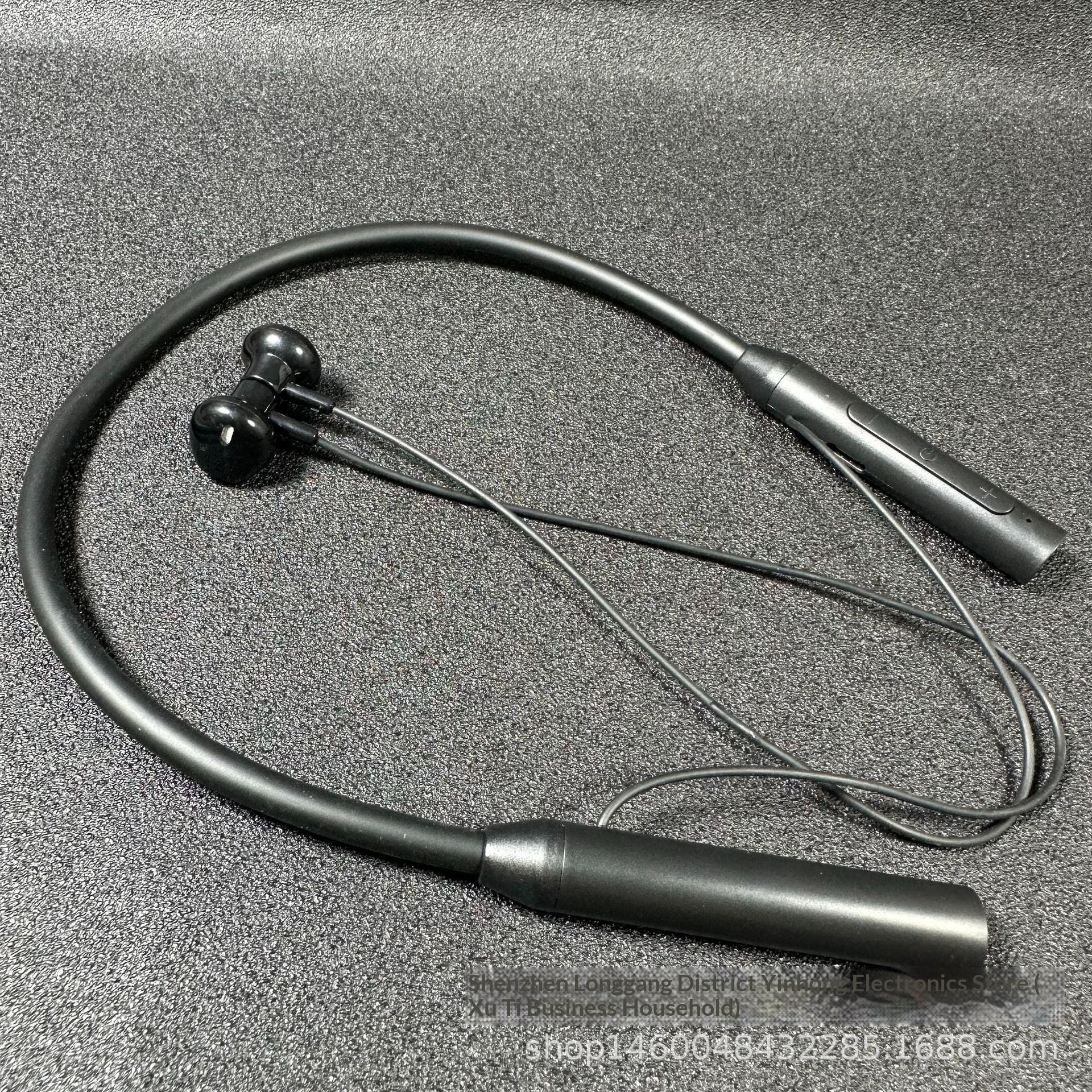 Ultra-long battery life neck-hanging dual-ear sports Bluetooth earphones, wireless in-ear stereo, compatible with mobile phones, neckband style