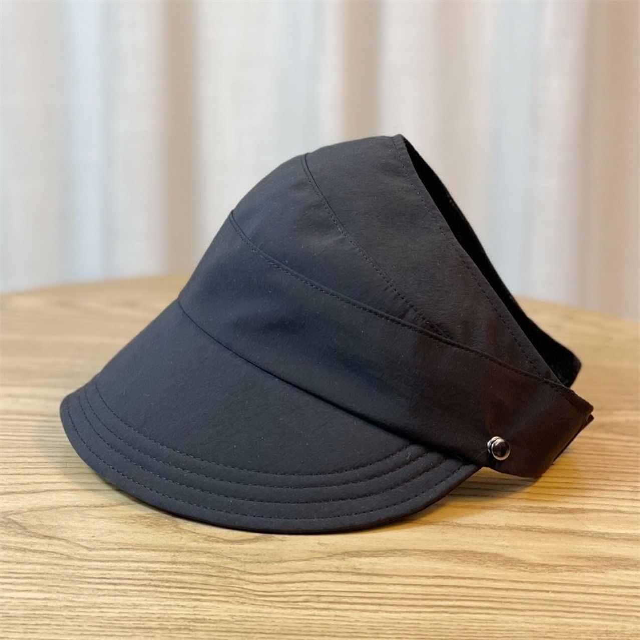 High ponytail sun hat for women, versatile summer style, makes face look smaller, can hang a mask, open-top sun visor cap, sun hat