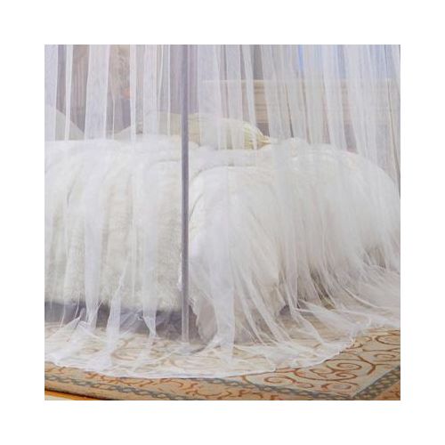 David Ultimate Protection & Cozy Mosquito Net with 4 Stainless Steel Stands & 3 Doors Design Bed net S1 - White