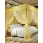 David Ultimate Protection & Cozy Mosquito Net With 4 Stainless Steel Stand & 3 Doors Design Bed Net S1 - Cream