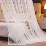 David Round  Hanging Mosquito Net Fits 4*6&5*6 R1 White