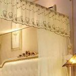 David Luxurious  Mosquito Net With 2 Stand Rail Bed Net  RA1 - Cream