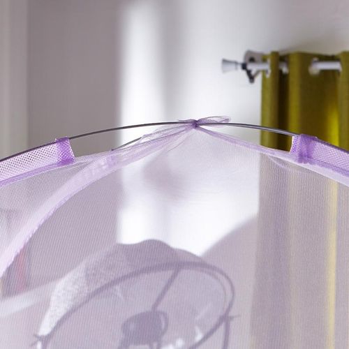 David Foldable Tent-Style mosquito Net  with Zipper bed net  T1 - Purple