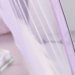 David Foldable Tent-Style mosquito Net  with Zipper bed net  T1 - Purple