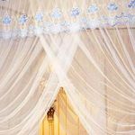 David Cozy Mosquito Net Without Stands & 3 Doors Design Bed Net Bluepack WHITE
