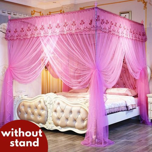 Cozy Mosquito Net without Stands & 3 Doors Design Bed net bluepack Pink