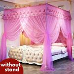 Cozy Mosquito Net without Stands & 3 Doors Design Bed net bluepack Pink