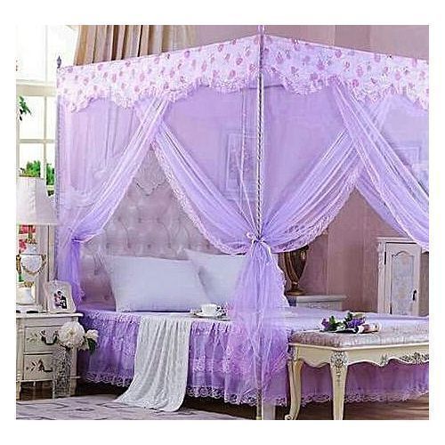 Mosquito Net 4/6 With Stands Purple 4*6