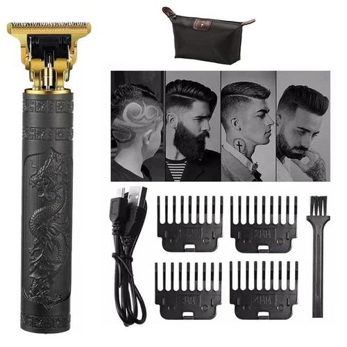 Dragon Monster Rechargeable Metal Hair Clipper Black