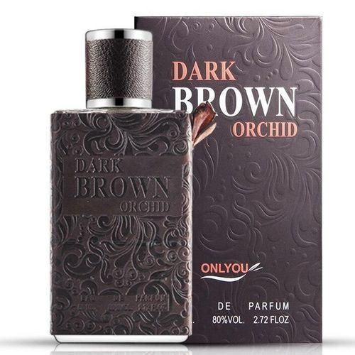 Flower By Onlyou Dark Brown Orchid Men's Perfume - 80ml