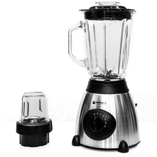 Hoffmans 2 In 1 Ice Crushing Powerful Blender Glass - Silver