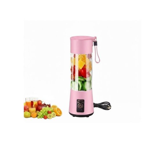 Portable Rechargable Usb Mini Blender Juicer 380ml- mutlicolor