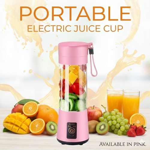 Portable Rechargable Usb Mini Blender Juicer 380ml- mutlicolor