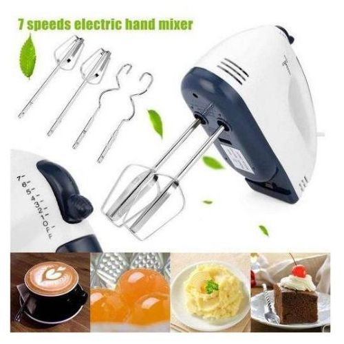 7 Speed Electric Hand Mixer 260W - White