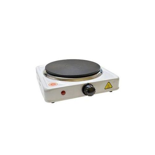 Single Solid Electric Hotplate 1000W - Black & White